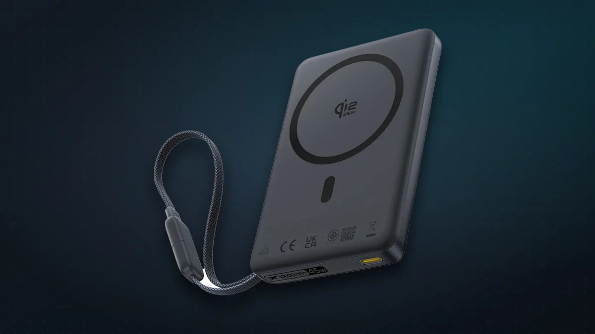 Baseus PicoGo AM52 magnetic power bank with built-in USB-C cable