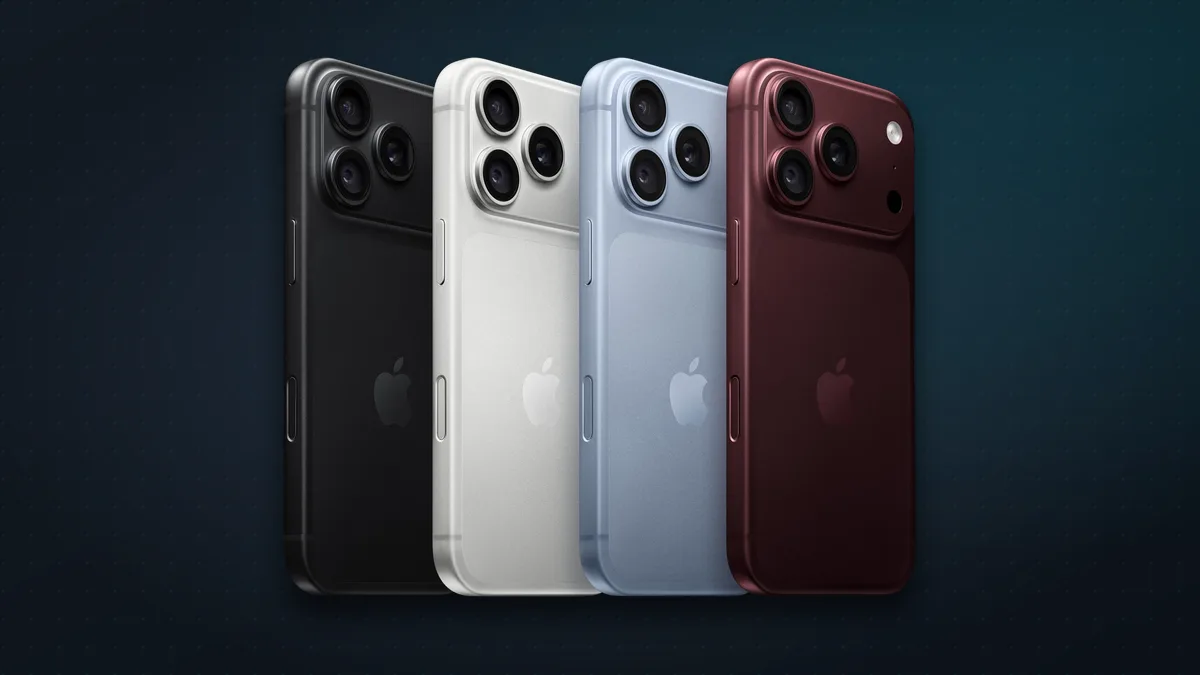iPhone 18 Pro in black, silver, glacier and burgundy