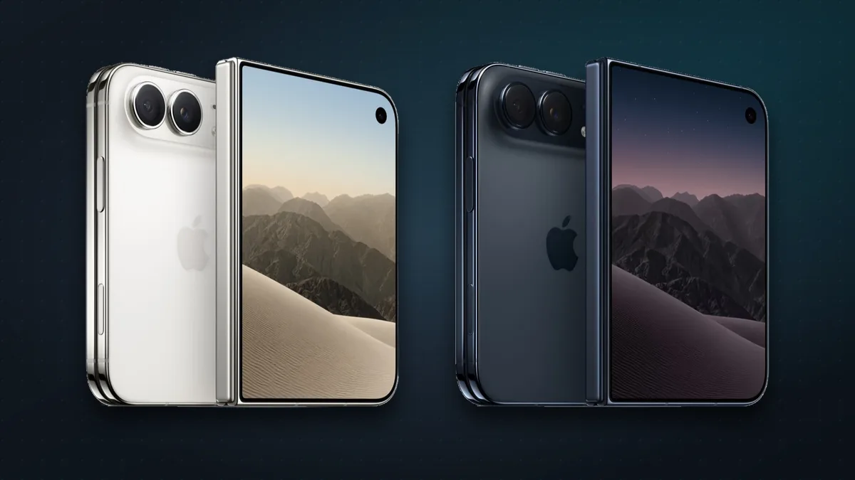 iPhone Duo in Star White and Night Sky, shown front and back