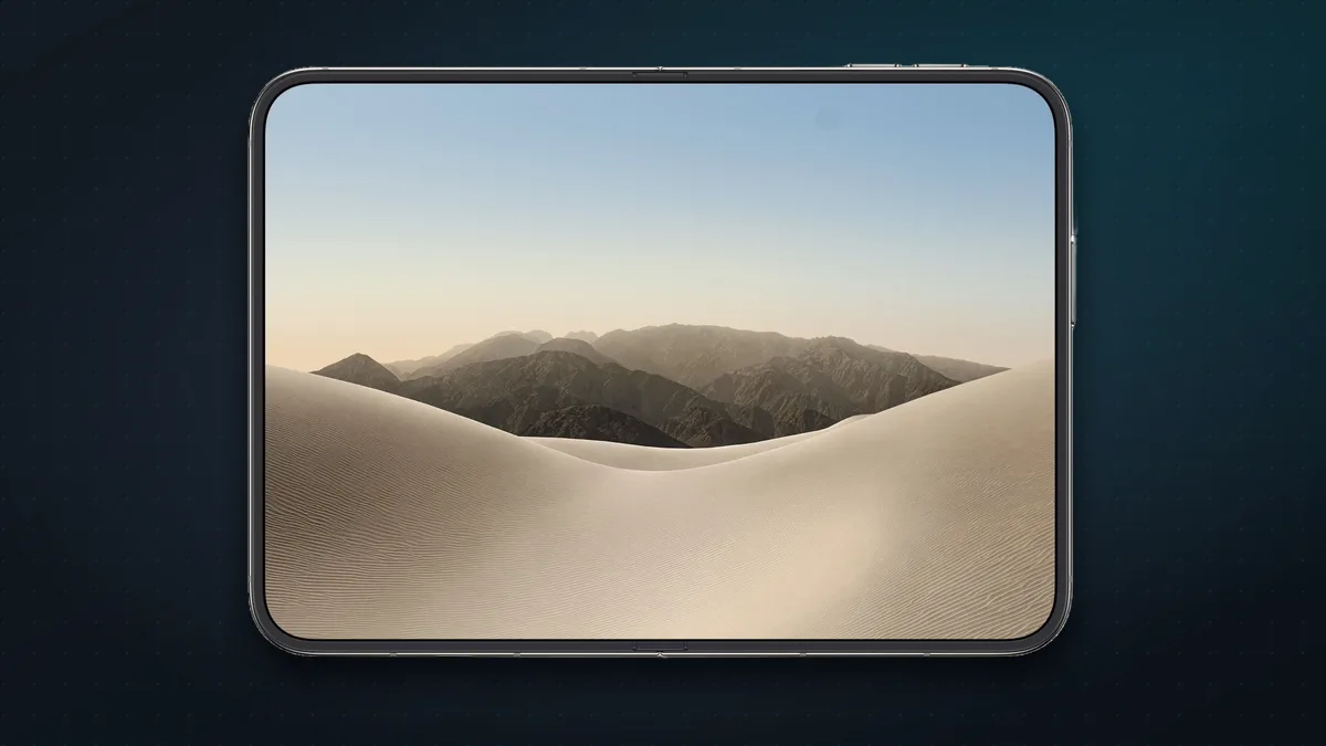 iPhone Duo fully unfolded in landscape