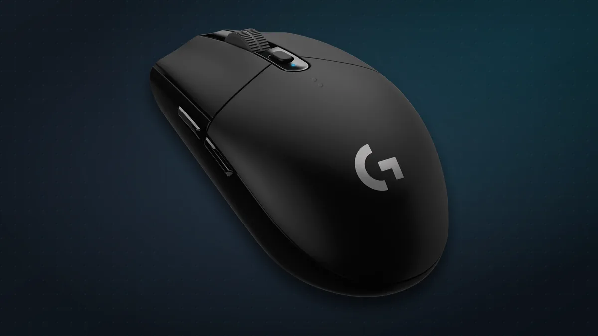 Logitech G305 LIGHTSPEED wireless gaming mouse in black
