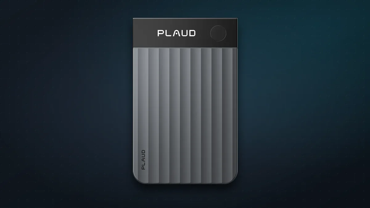 Plaud Note Pro in black, front view